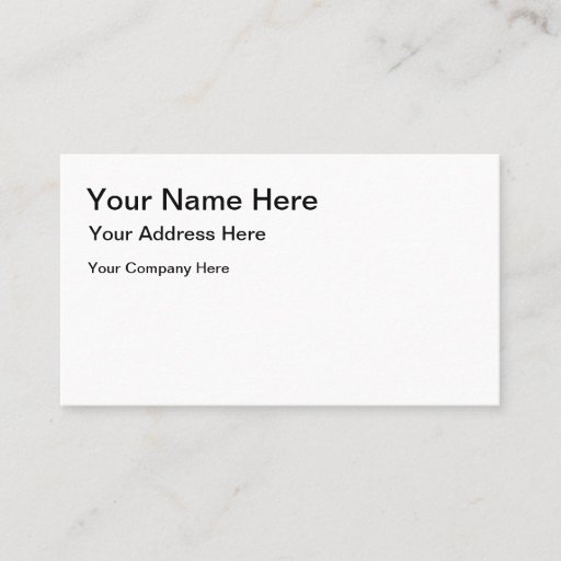 Customizable Business Card