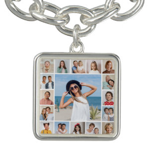 Create Your Own 17 Photo Collage Bracelet