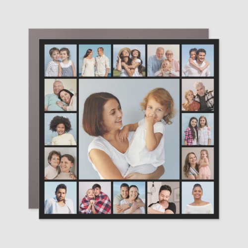 Create Your Own 17 Photo Collage Car Magnet