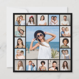 Create Your Own 17 Photo Collage Holiday Card