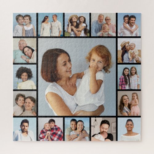 Create Your Own 17 Photo Collage Jigsaw Puzzle