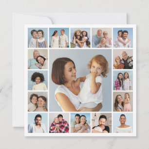 Create Your Own 17 Photo Collage Note Card