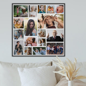 Create Your Own 17 Photo Collage Poster by special_stationery at Zazzle