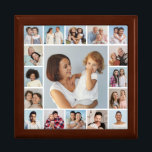 Create Your Own 17 Photo Collage Wood Keepsake Box<br><div class="desc">Create your own 17 Photo Collage for Christmas, Birthdays, Weddings, Anniversaries, Graduations, Father's Day, Mother's Day or any other Special Occasion, with our easy-to-use design tool. Add your favorite photos of friends, family, vacations, hobbies and pets and you'll have a stunning, one-of-a-kind photo collage. Our custom photo collage is perfect...</div>