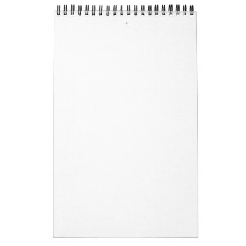 Create Your Own 17" x 11" Single Page Medium White Calendar