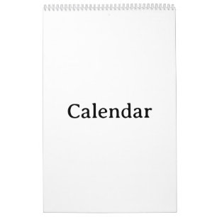 Create Your Own 17" x 11" Single Page Medium White Calendar
