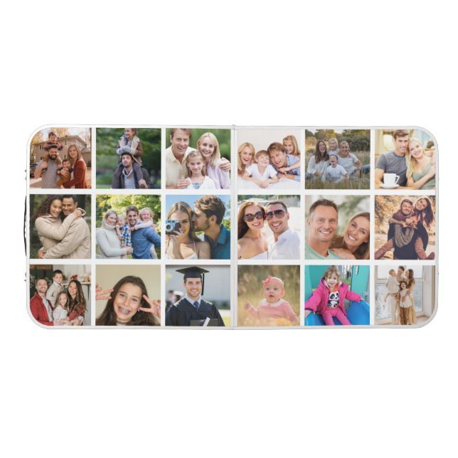Create your Own 18 Photo Collage  Beer Pong Table (Top)