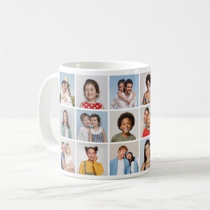 Create Your Own 18 Photo Collage Coffee Mug