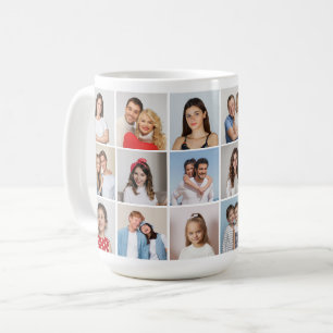 Create Your Own 18 Photo Collage Coffee Mug