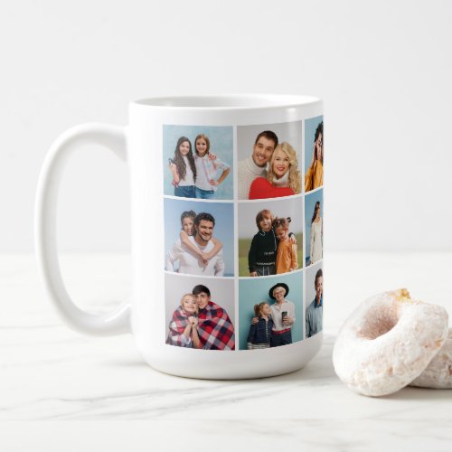 Create Your Own 18 Photo Collage Coffee Mug