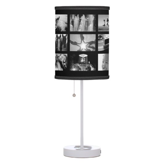 Create-Your-Own 18-Photo Collage Design Lamp Shade (Right)