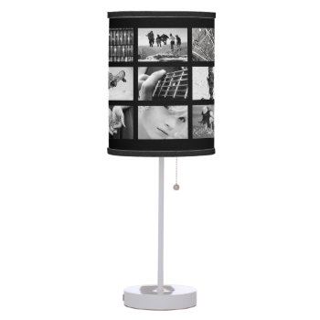 Create-your-own 18-photo Collage Design Lamp Shade by StyledbySeb at Zazzle