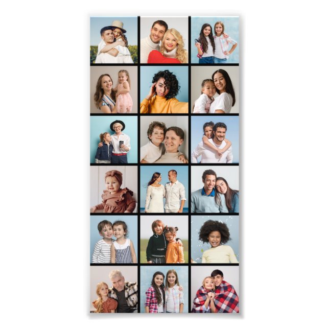 Create Your Own 18 Photo Collage Photo Enlargement Print (Front)