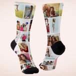 Create Your Own 18 Photo Picture Custom Socks<br><div class="desc">Create Your Own 18 Photo Picture Custom Socks perfect photo gifts for family and friends for birthday,  Christmas,  holidays,  weddings,  Father's Day,  Mother's Day and more,  simply add your own photo to the template. Designed by ©2025 Evco Studio www.zazzle.com/store/evcostudio</div>