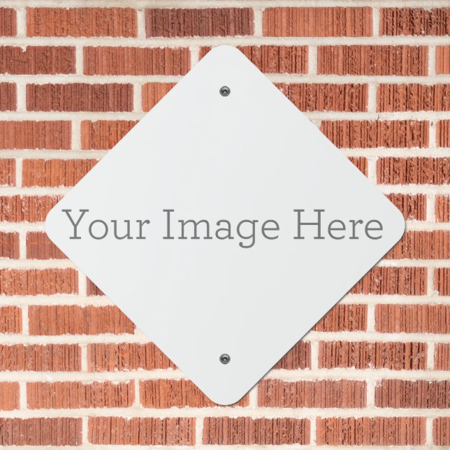 Non Reflective 18" x 18" Diamond Parking Sign (In Situ(Brick))