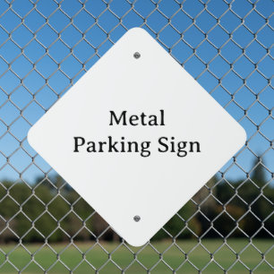 Create Your Own 18" x 18" Diamond Metal Parking Sign