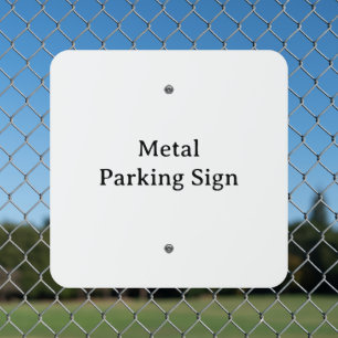 Create Your Own 18" x 18" Square Metal Parking Sign
