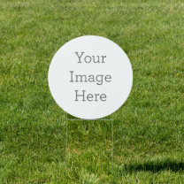 Create Your Own 18" x 18" Yard Sign with H frame
