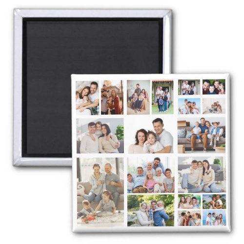 Create Your Own 19 Photo Collage  Magnet