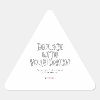Create Your Own 1.5 inch Triangle Sticker