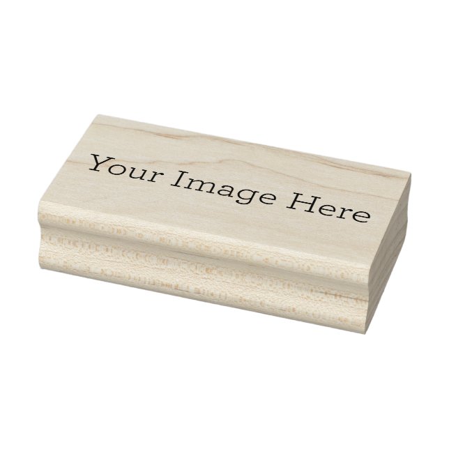 Custom 1.5" x 3" Rubber Stamp, Ink Pad Color = None, Orientation = Horizontal, Handle = No Handle (Stamp)