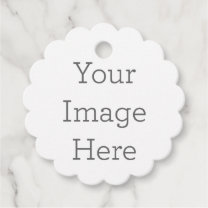 Create Your Own 1.75" Diameter Scalloped Tags