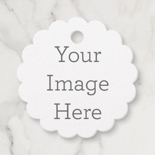 Create Your Own 175 Diameter Scalloped Tags