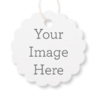 Create Your Own 1.75" Diameter Scalloped Tags