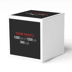 Create Your Own 1 Photo Custom Favor Box
