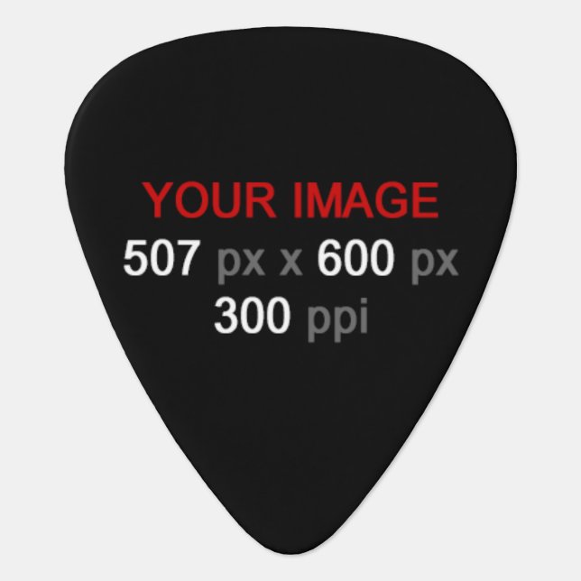 Create Your Own 1 Photo Custom Round Guitar Pick (Front)
