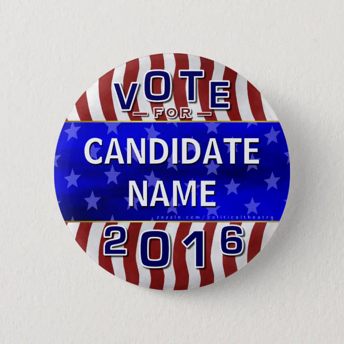 Hillary Clinton for President 2016 Campaign Button Democrat  2.25 Inch 