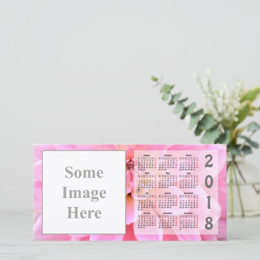 Create your own 2018 Calendar Photo Card (Standing Front)