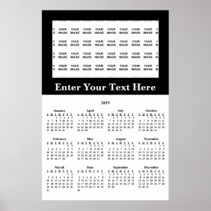 Create Your Own 2019 Custom Calendar Poster