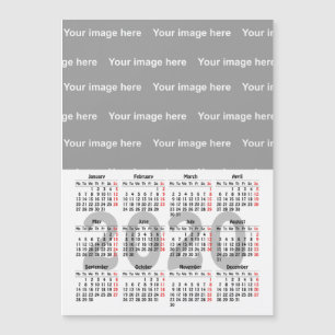 Create your own 2020 calendar Magnetic Card