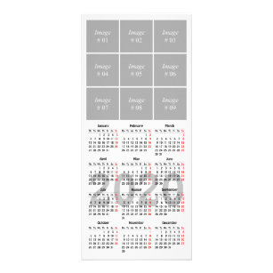 Create your own 2020 calendar rack card
