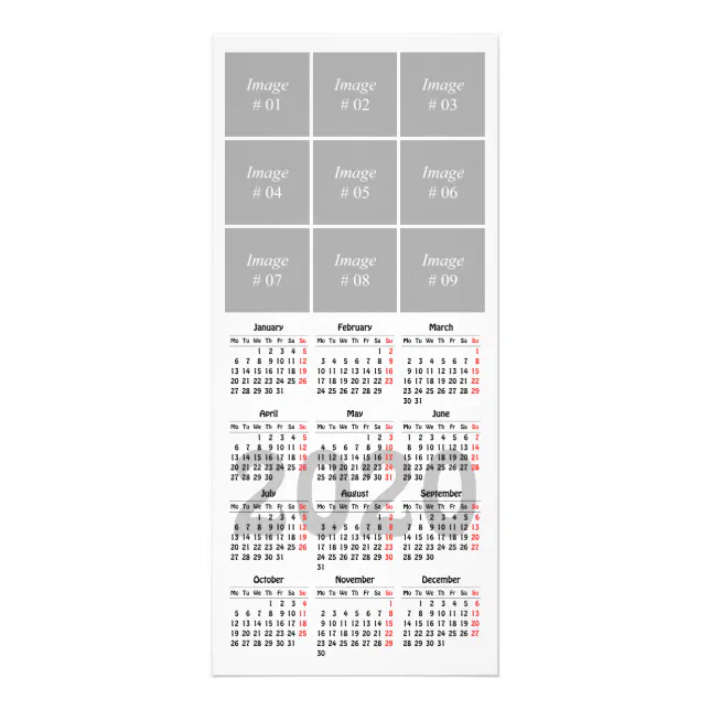 Create your own 2020 calendar rack card Zazzle