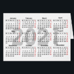 Create your own 2021 calendar<br><div class="desc">Customizable card with 2021 calendar</div>