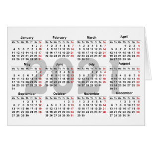Create your own 2021 calendar cards
