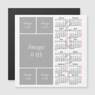 Create your own 2021 calendar Magnetic card