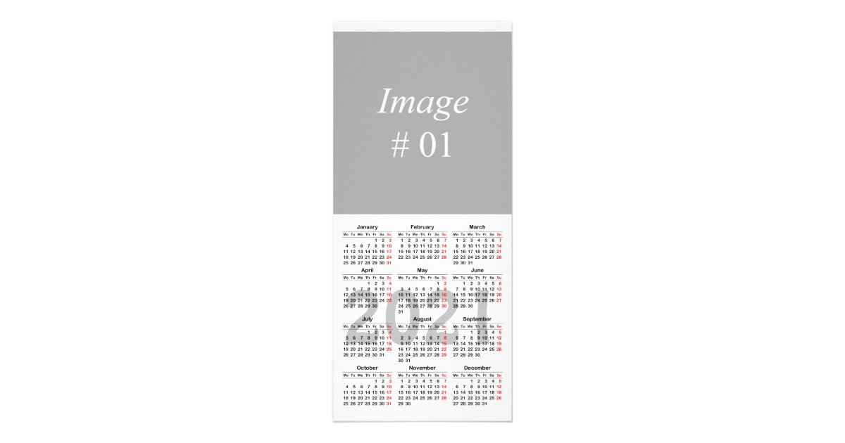 Create your own 2021 calendar rack card | Zazzle