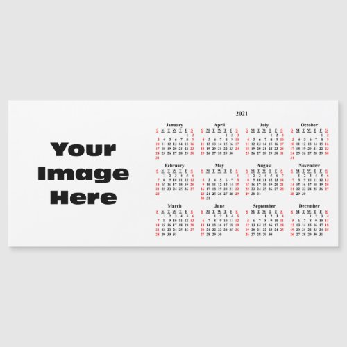 Create Your Own 2021 Custom Calendar Magnetic Card