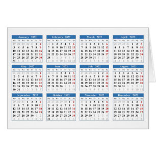 Create your own 2022 calendar cards