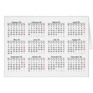 Create your own 2022 calendar cards