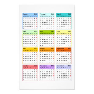 Create your own 2022 calendar flyer
