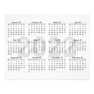 Create your own 2022 calendar flyer
