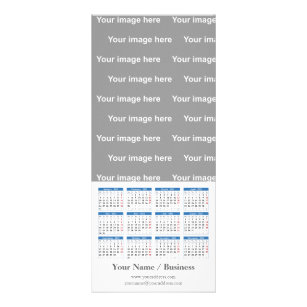 Create your own 2022 calendar Rack Card