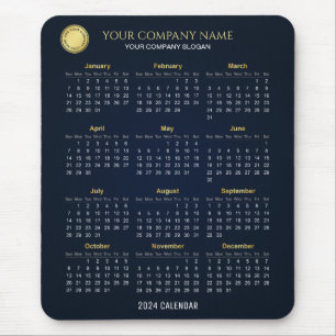 Create Your Own 2024 Company Calendar Mousepad