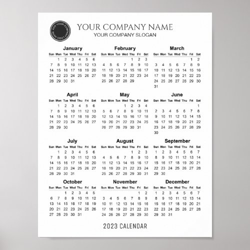 Create Your Own 2024 Company Calendar  Poster