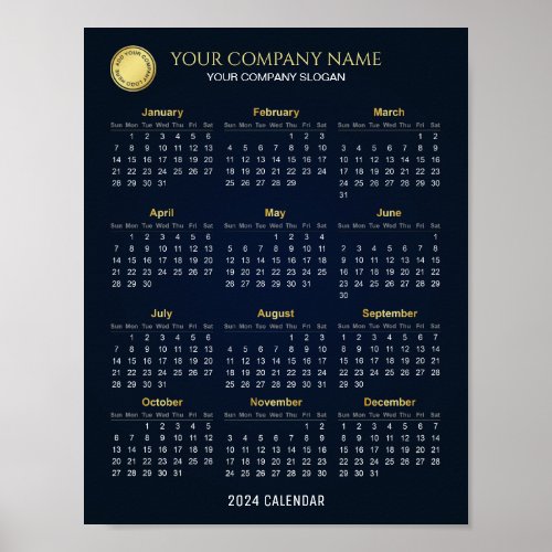 Create Your Own 2024 Company Calendar  Poster