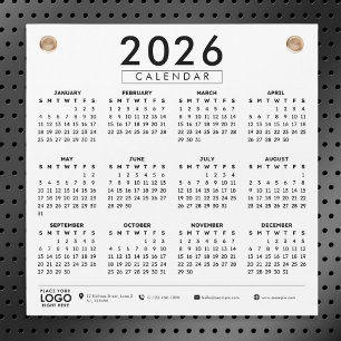 Create Your Own 2026 Business Logo Calendar